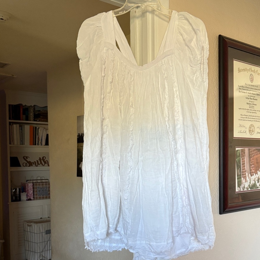Free People White Sleeveless dress XS